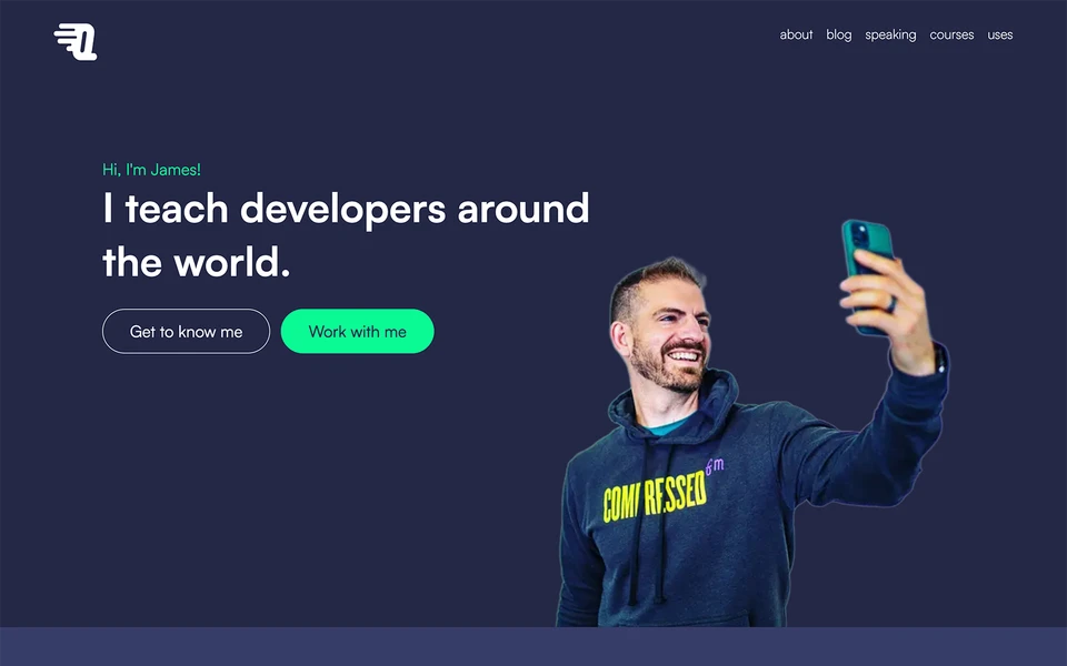 Screenshot of JamesQQuick.com