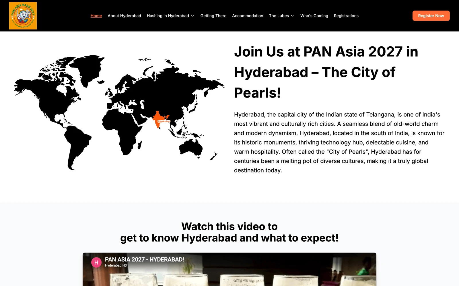 Map screenshot of PAH2027.com