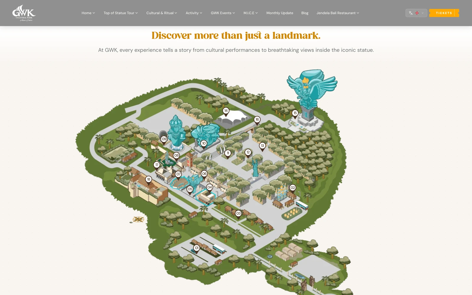 Map screenshot of GWKBali.com