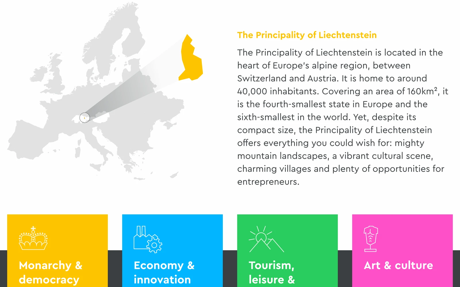 Map screenshot of Liechtenstein.li