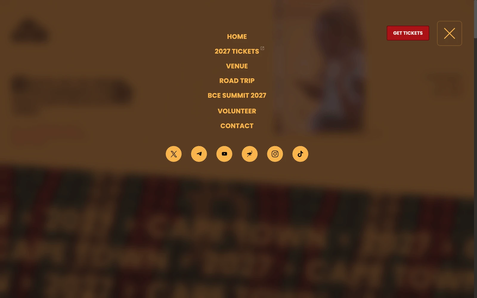 Navigation screenshot of AdoptingBitcoin.org ZA 2027