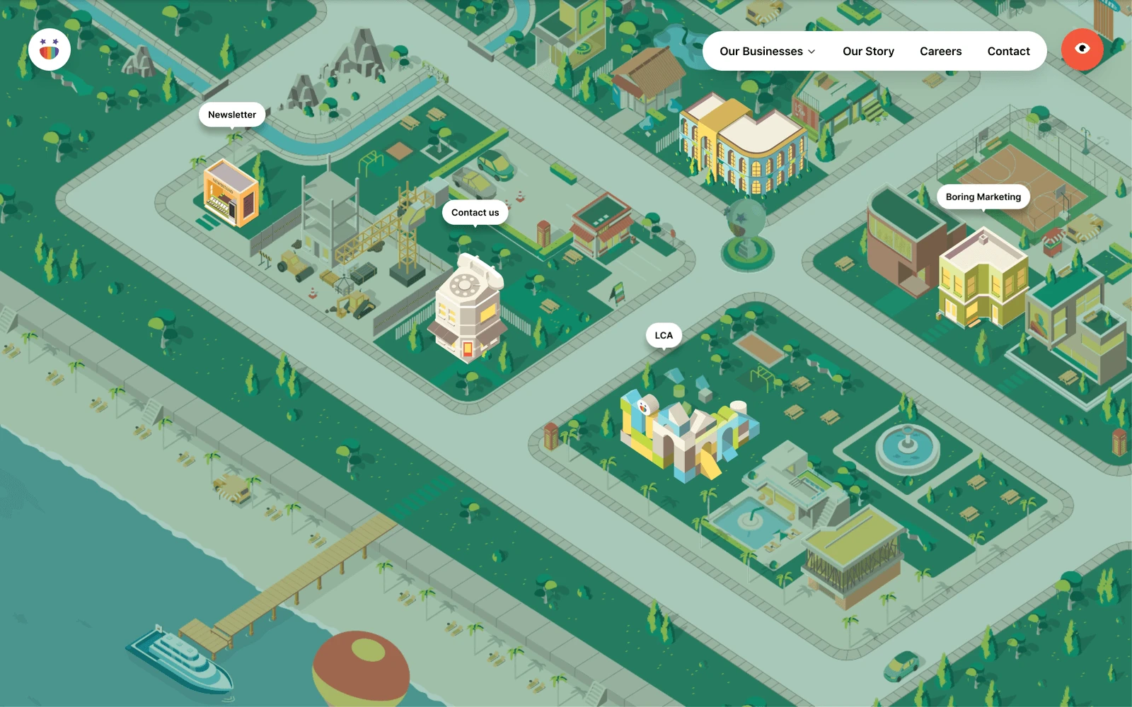 Navigation screenshot of LateCheckout.studio