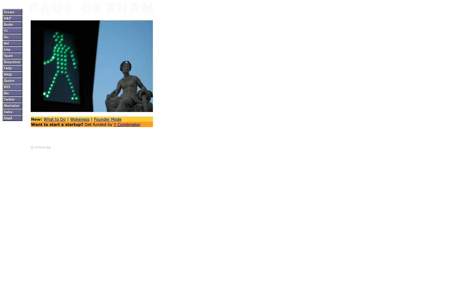 Screenshot of PaulGraham.com