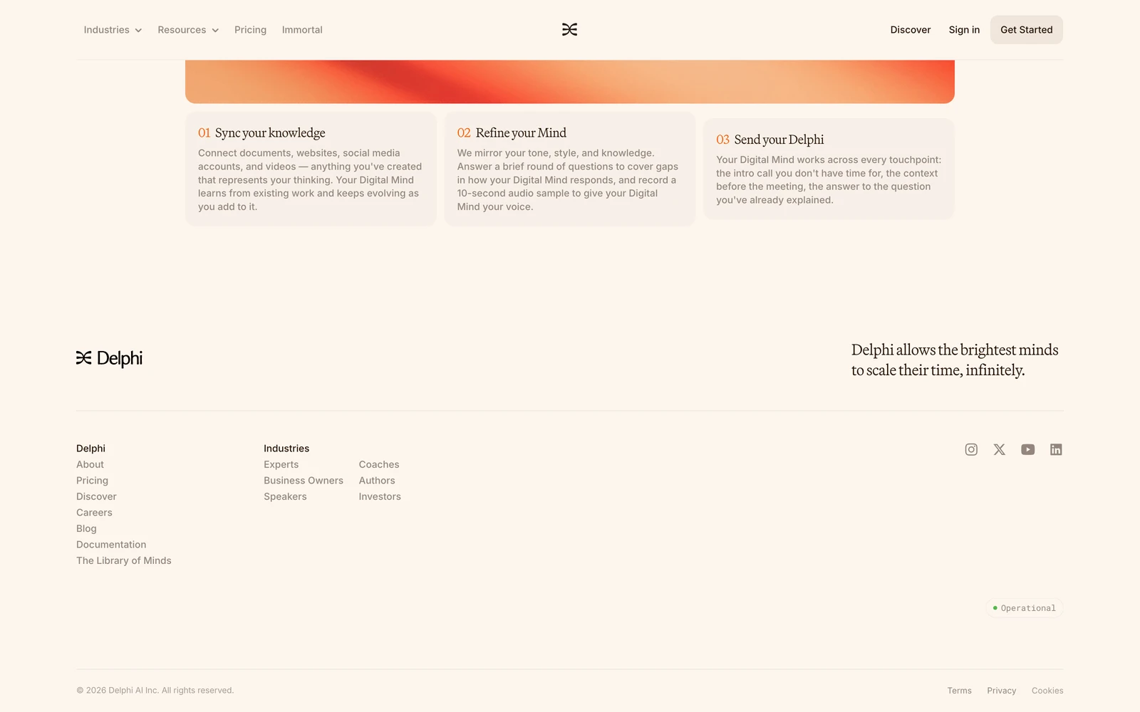Bottom screenshot of Delphi.AI