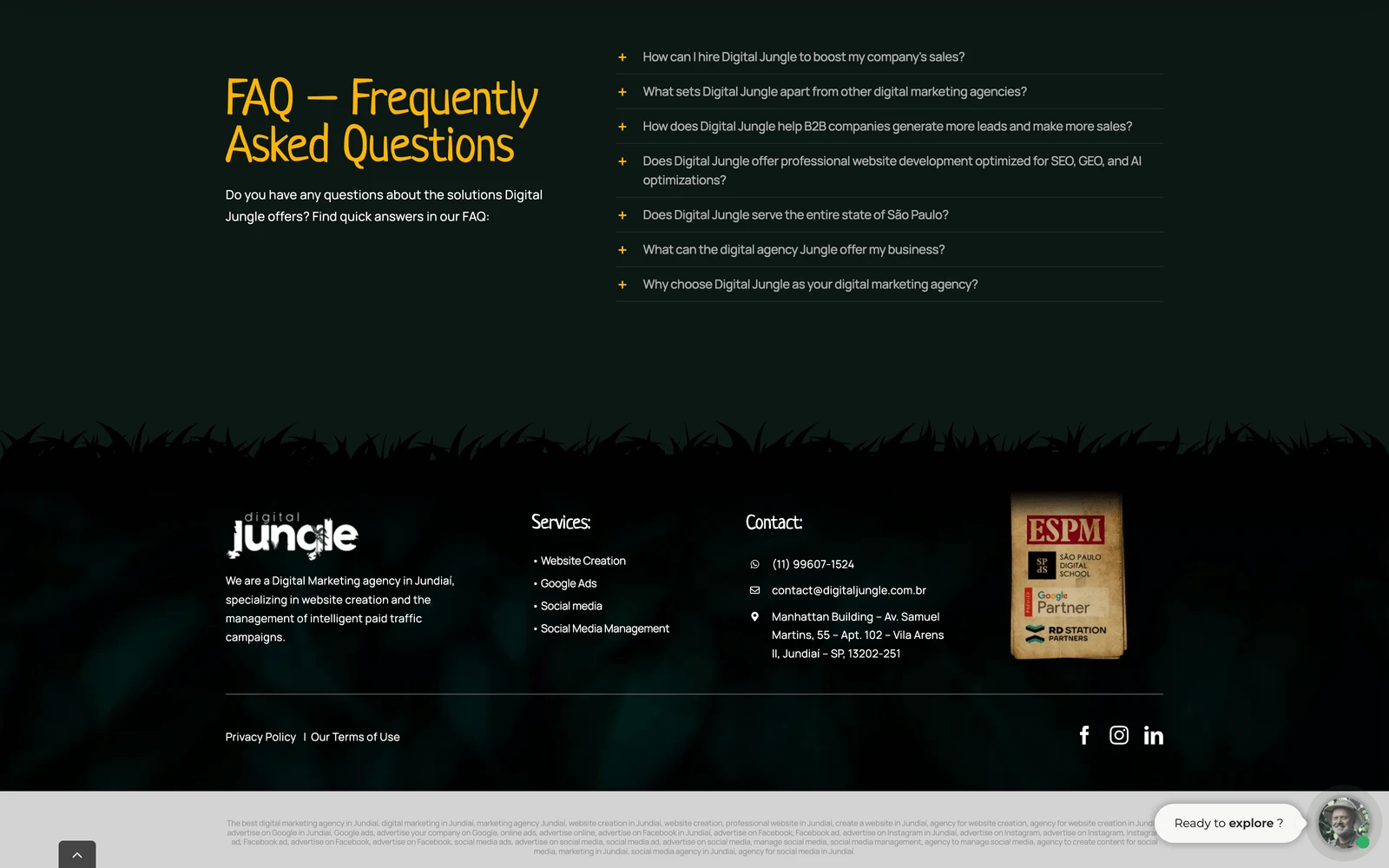 Bottom screenshot of DigitalJungle.com.br