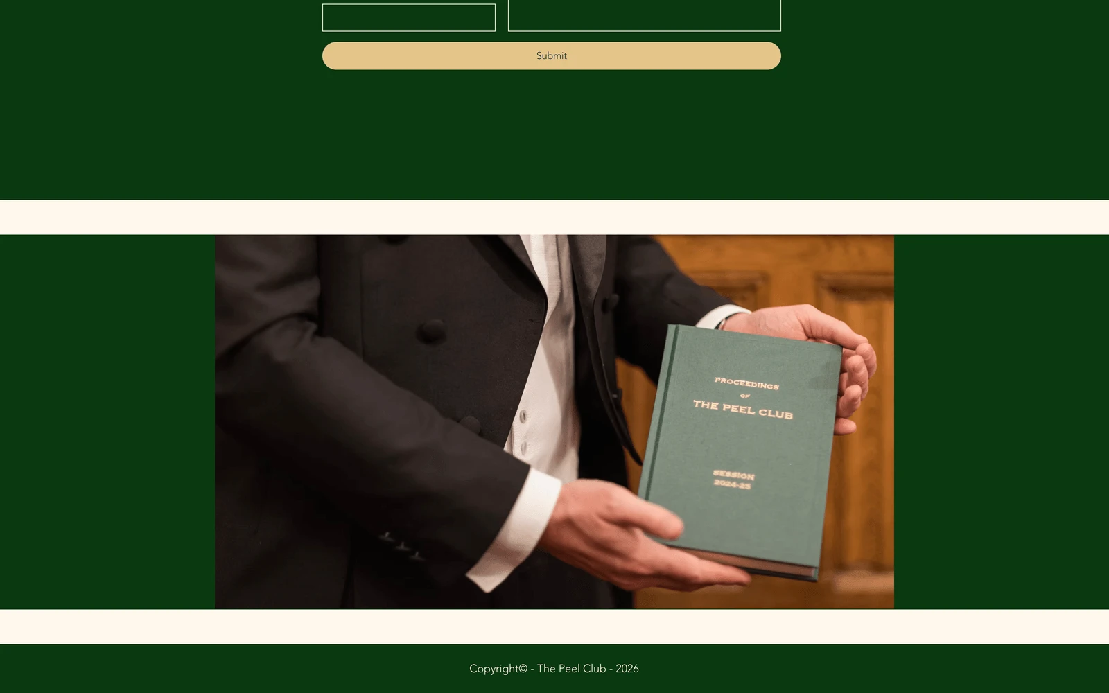 Bottom screenshot of ThePeelClub.org