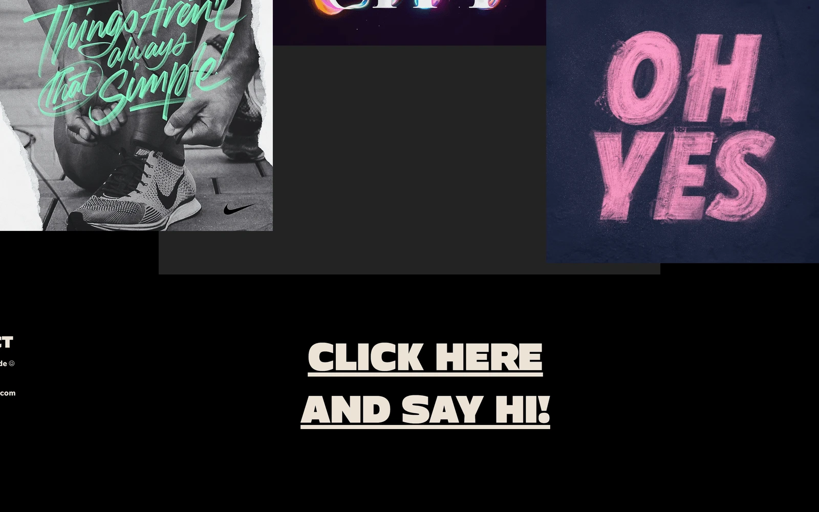 Bottom screenshot of DavidMilan.com