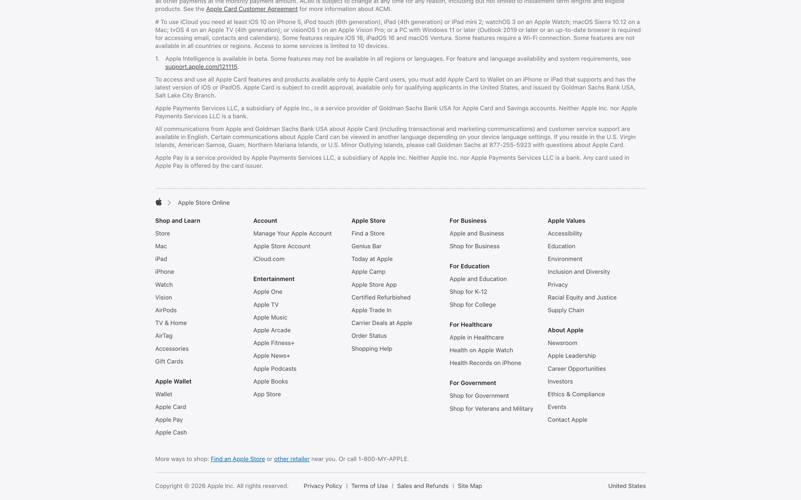 Bottom screenshot of Apple.com EduStore