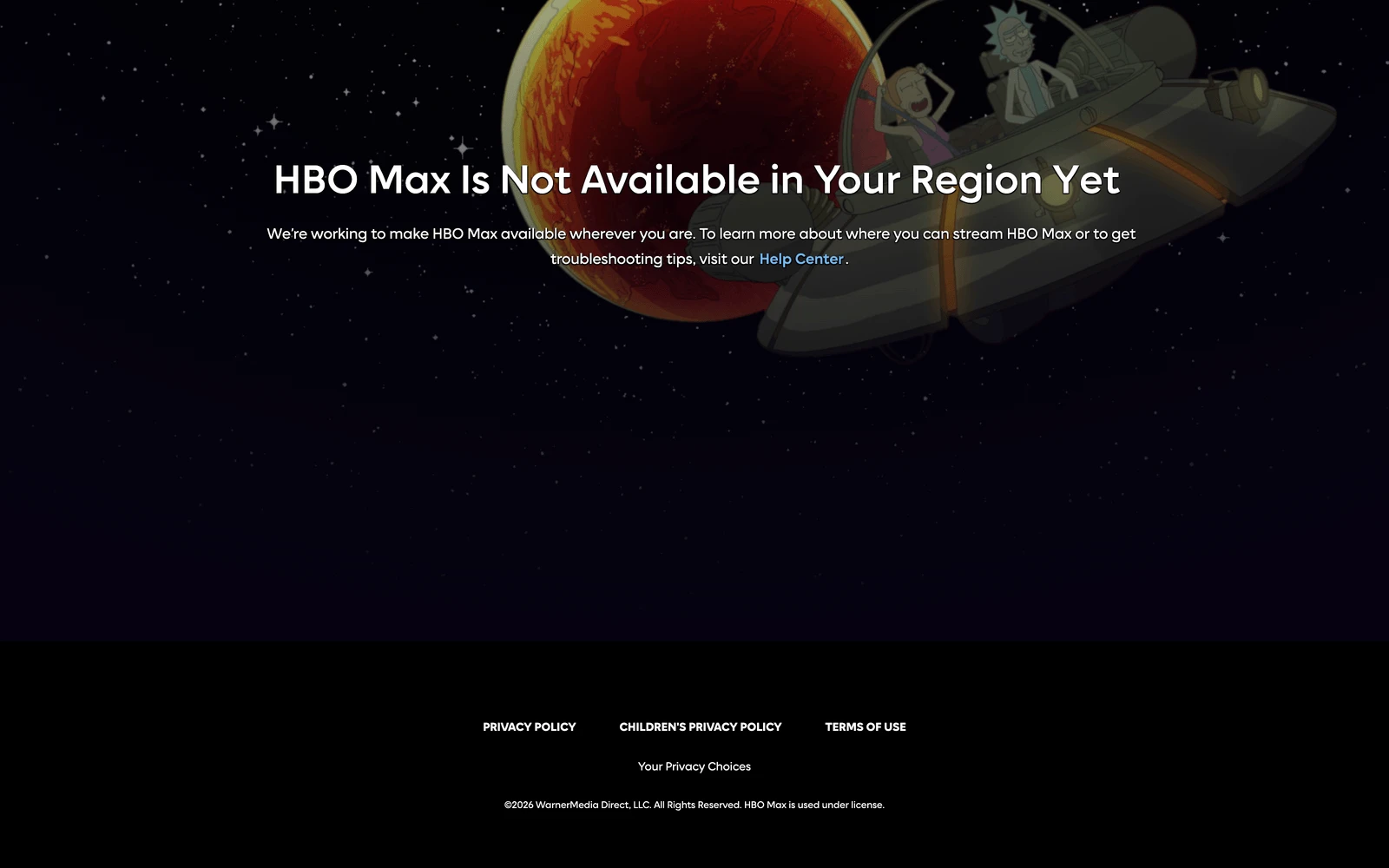 Bottom screenshot of HBOMax.com