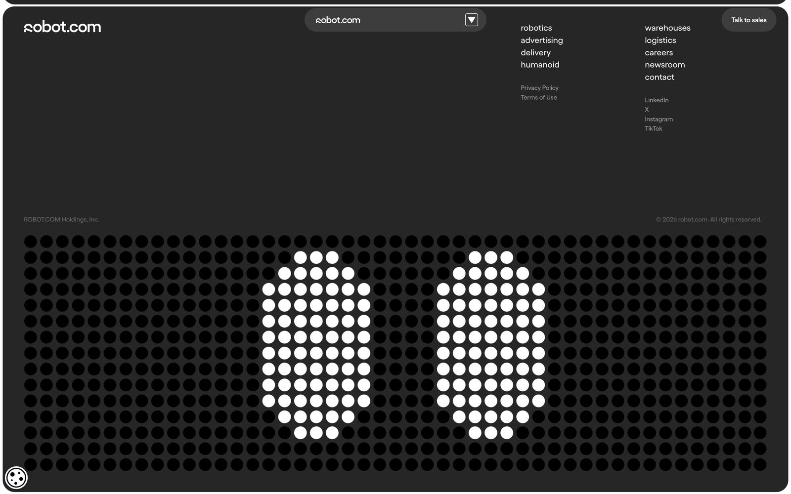 Bottom screenshot of Robot.com