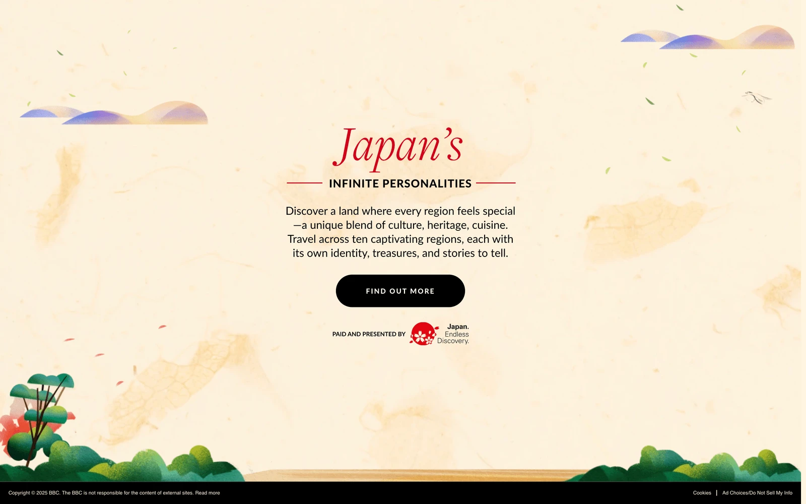 Bottom screenshot of BBC.com Japan Promo