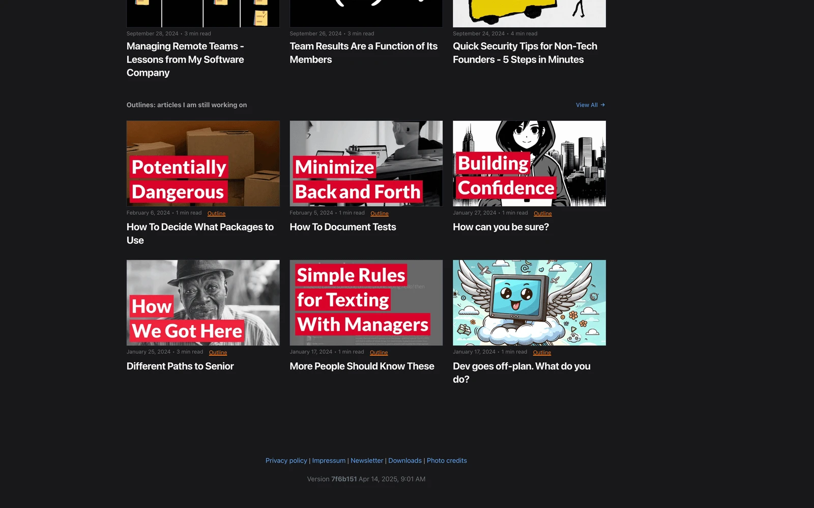 Bottom screenshot of TillCarlos.com