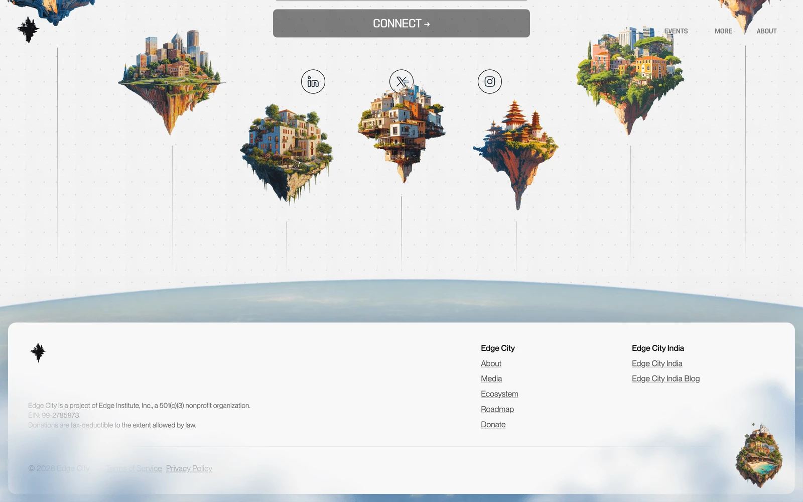 Bottom screenshot of EdgeCity.live