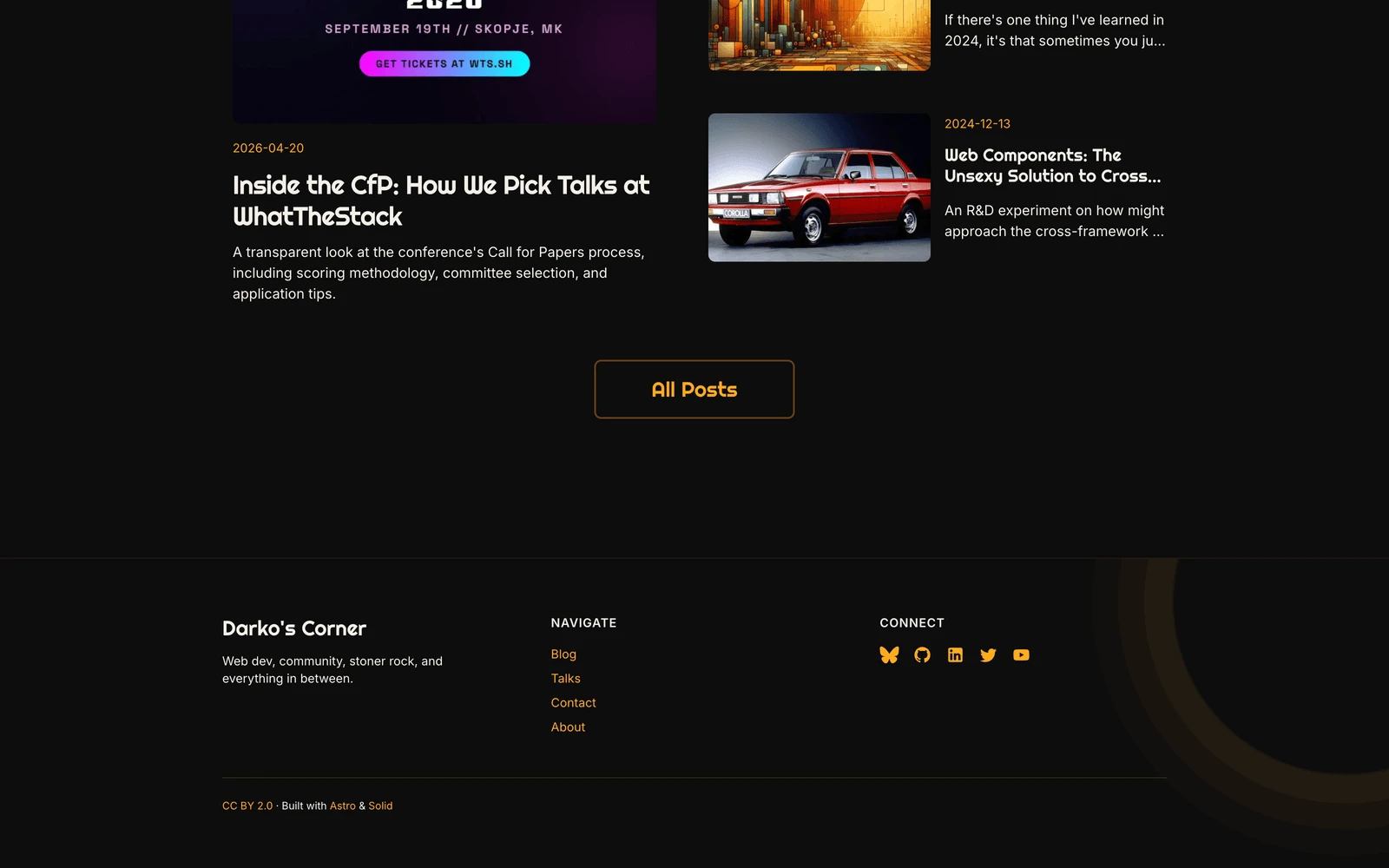Bottom screenshot of Darko.io