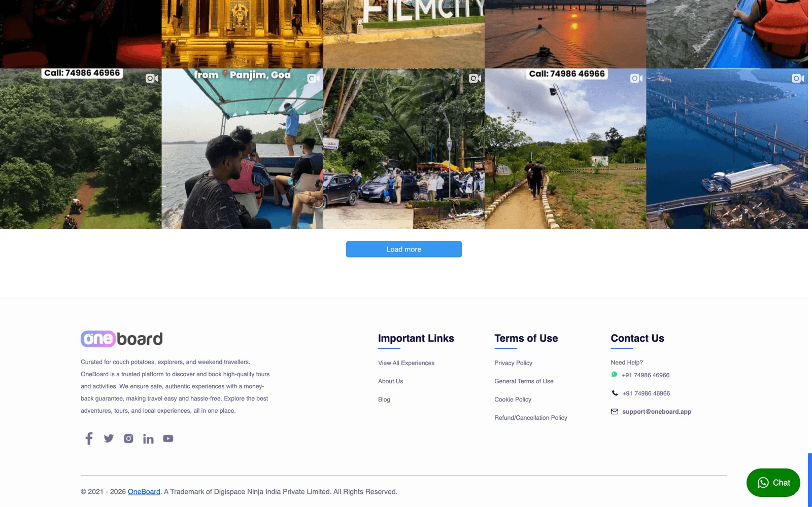 Bottom screenshot of OneBoard.com