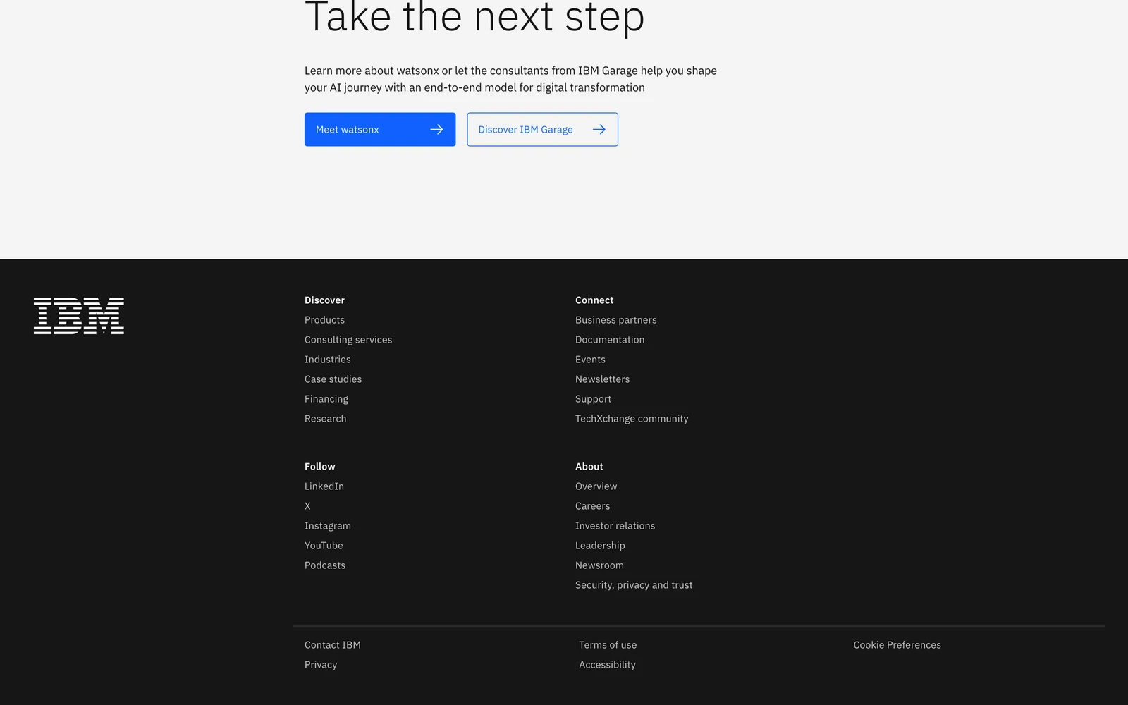 Bottom screenshot of IBM.com Watson