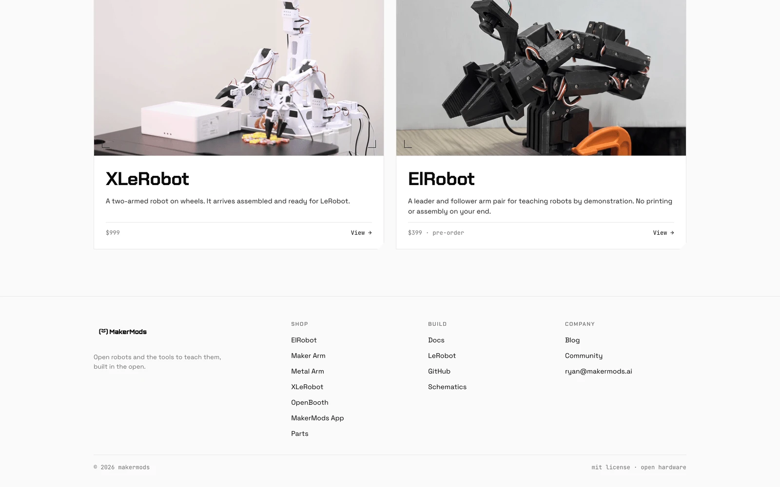 Bottom screenshot of MakerMods.AI