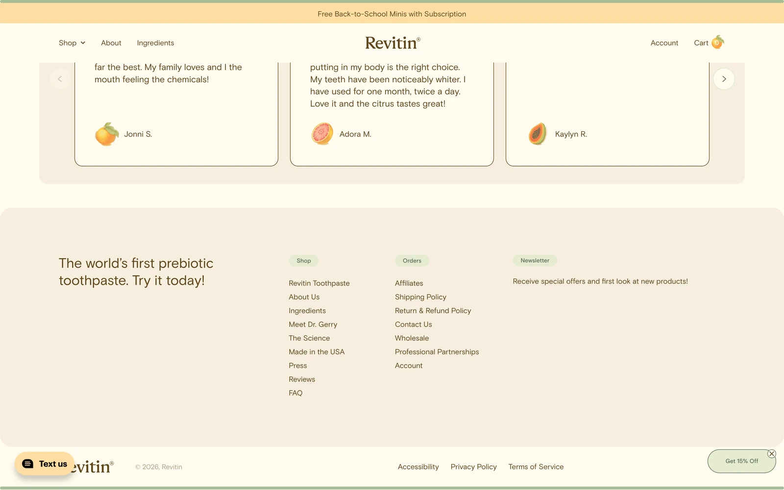 Bottom screenshot of Revitin.com