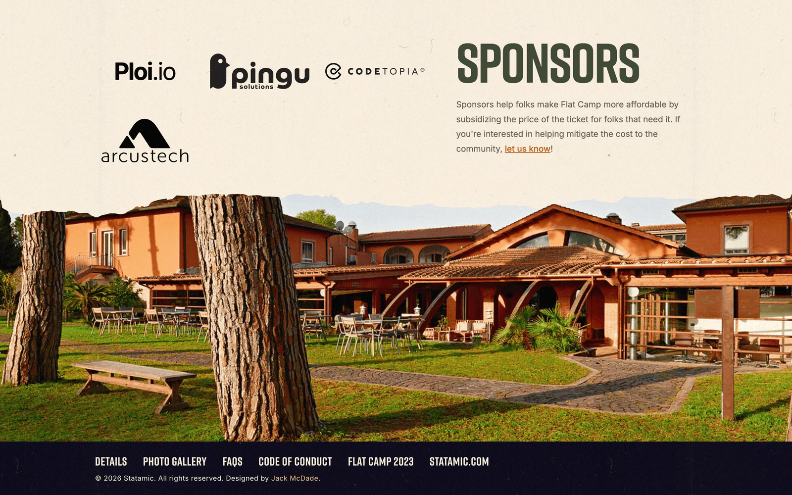 Bottom screenshot of FlatCamp.com
