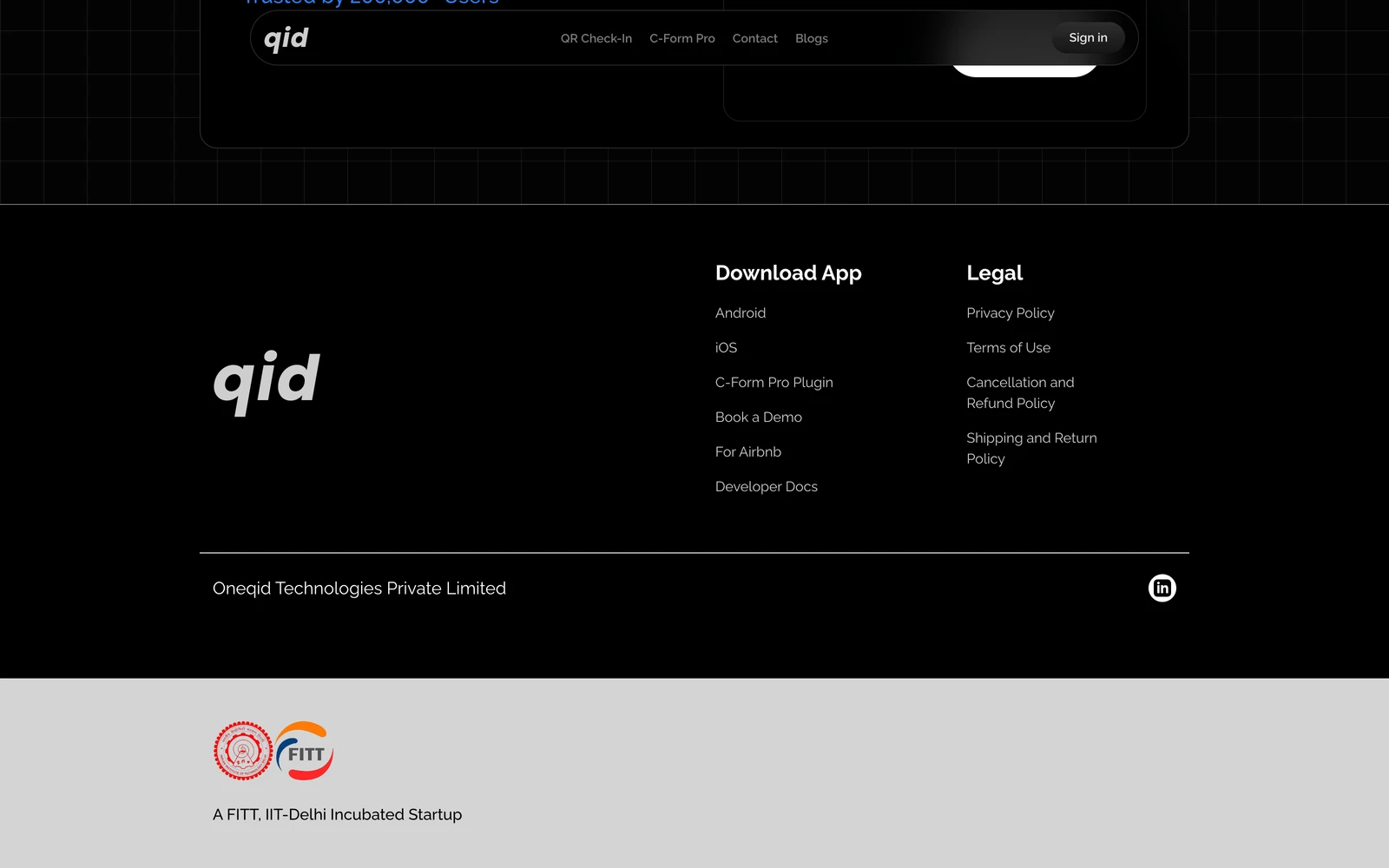 Bottom screenshot of OneQID.com