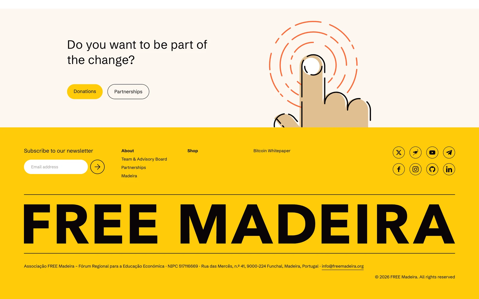 Bottom screenshot of FreeMadeira.org