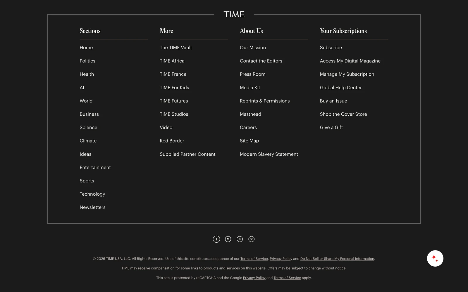 Bottom screenshot of TIME.com