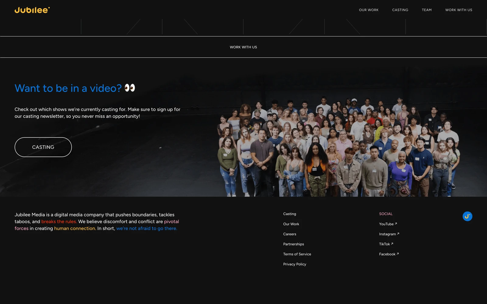 Bottom screenshot of JubileeMedia.com