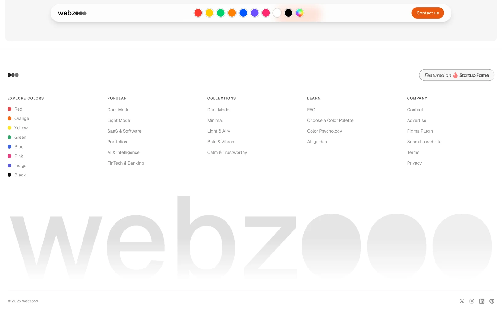 Bottom screenshot of Webzooo.com