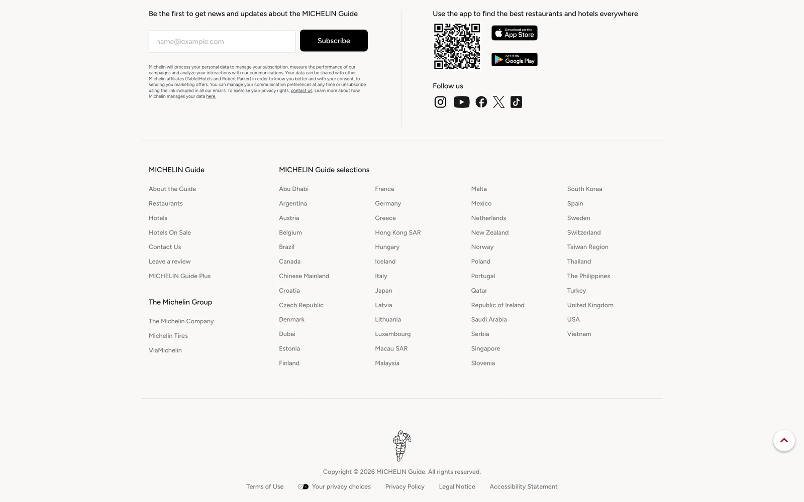 Bottom screenshot of Michelin.com Guide