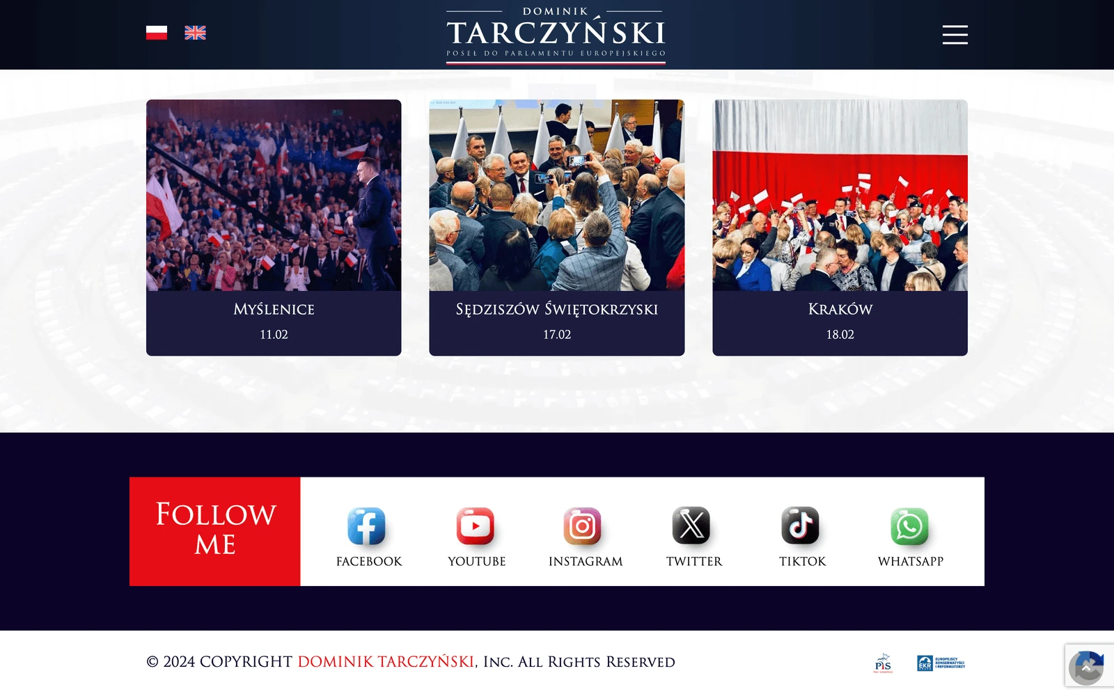 Bottom screenshot of DominikTarczynski.com