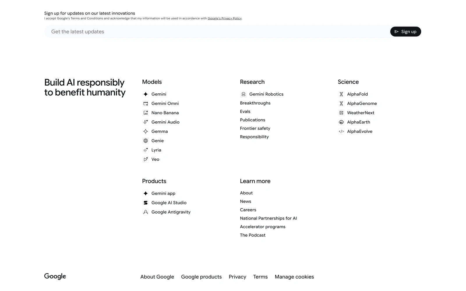 Bottom screenshot of DeepMind.Google