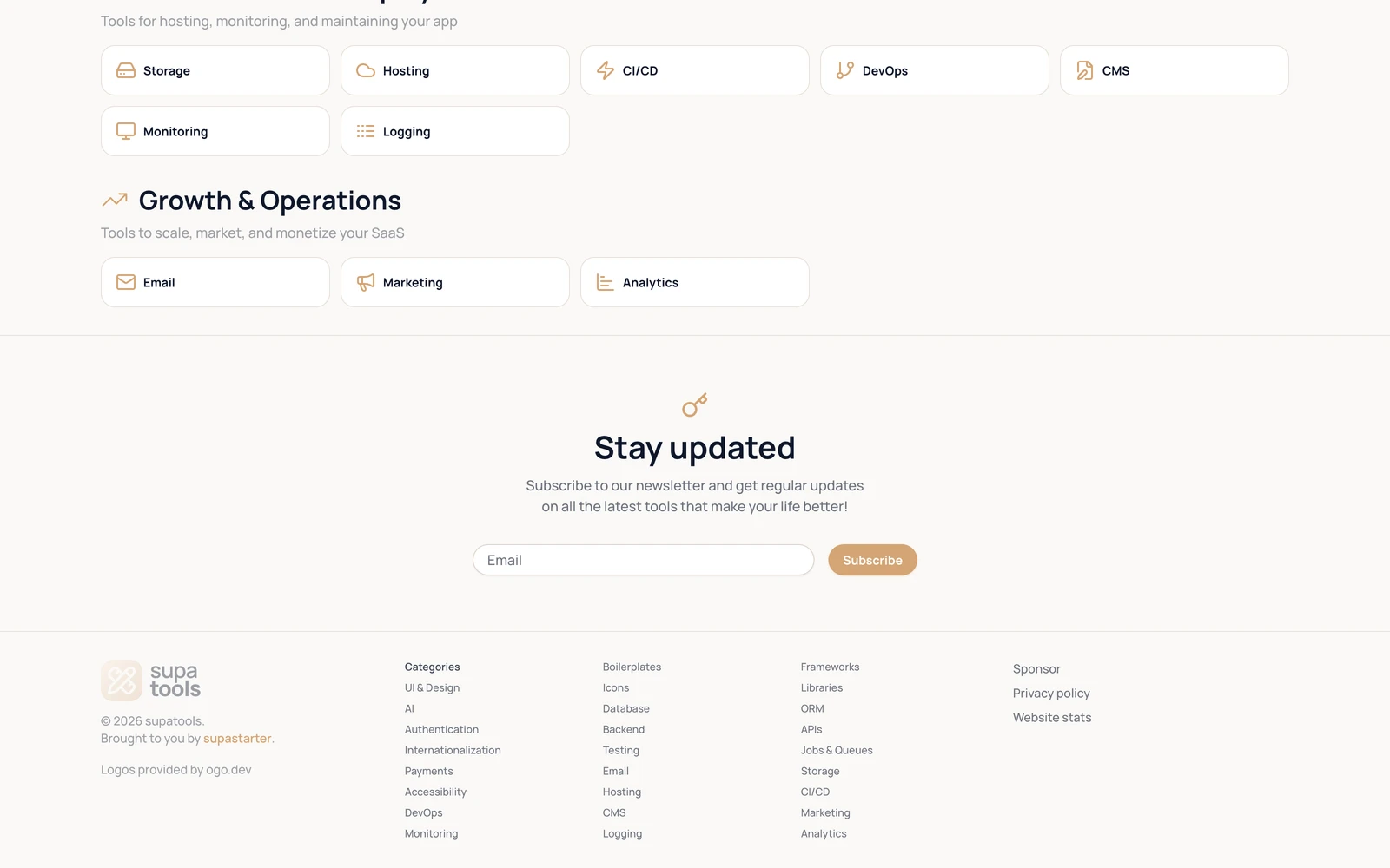 Bottom screenshot of Supatools.dev