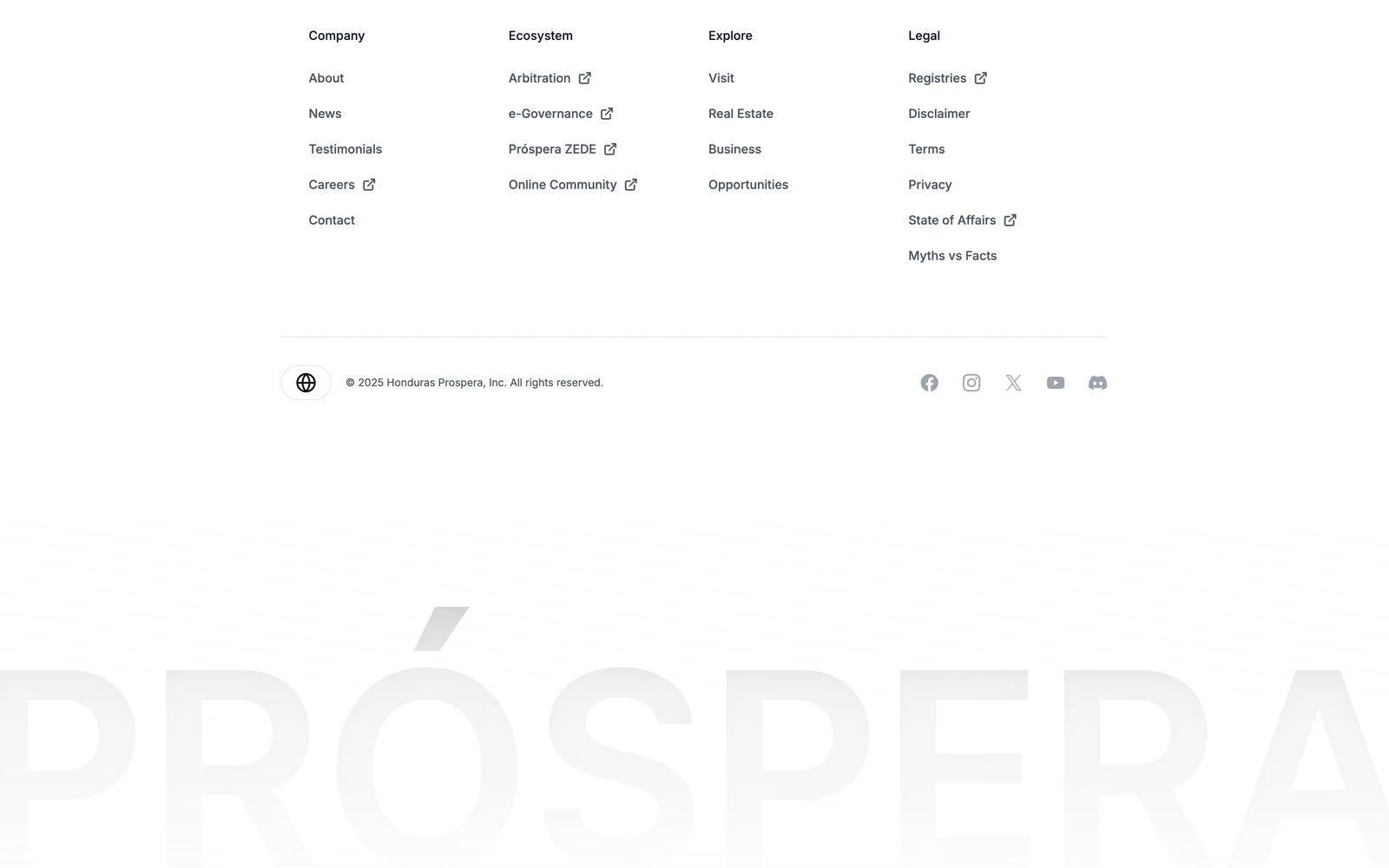 Bottom screenshot of Prospera.co