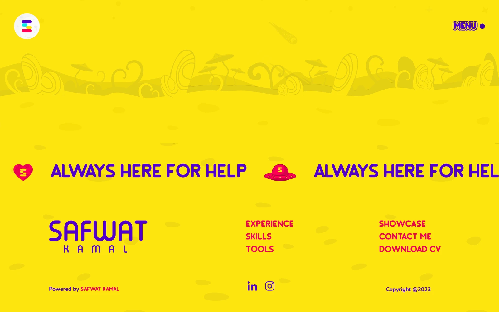 Bottom screenshot of SafwatK.com