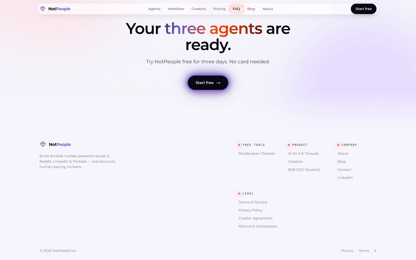 Bottom screenshot of NotPeople.AI