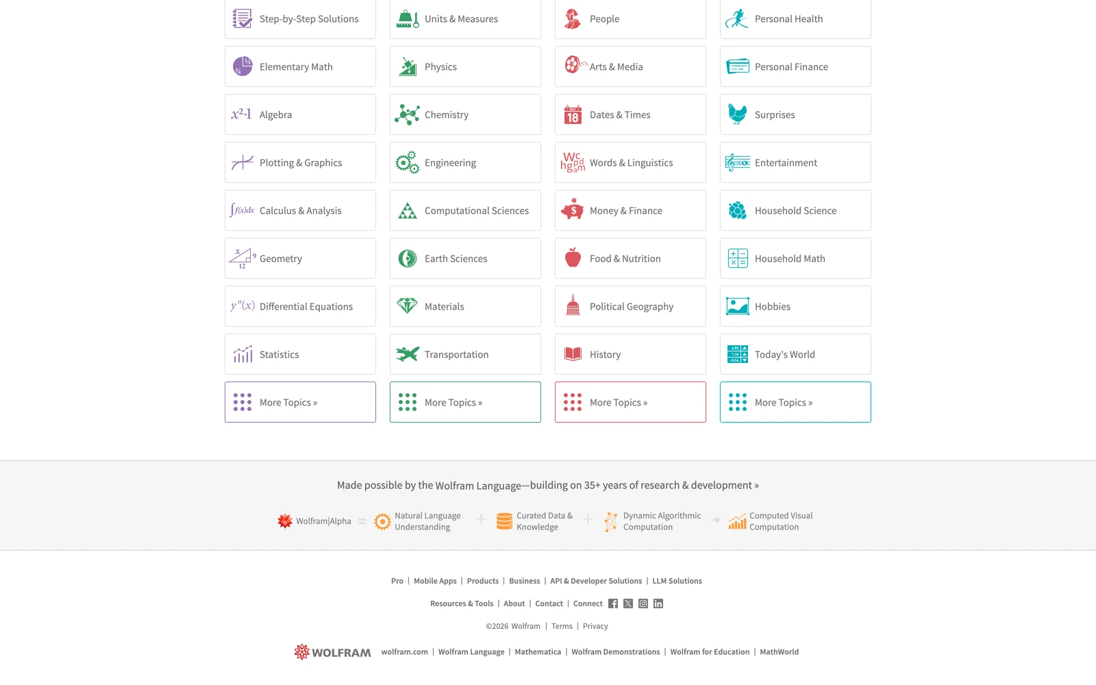 Bottom screenshot of WolframAlpha.com