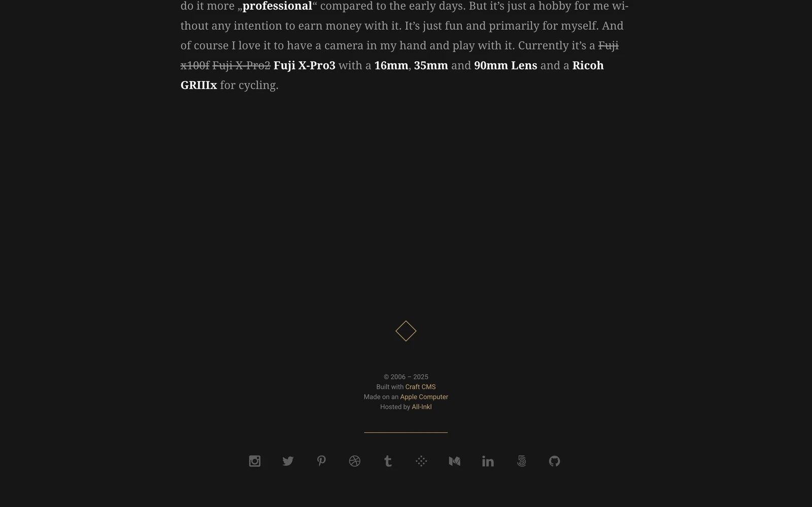 Bottom screenshot of DavidHellmann.com