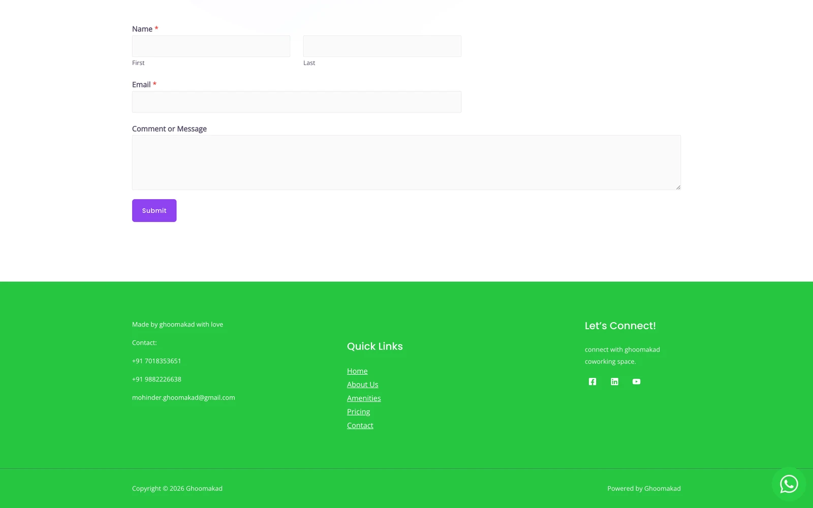 Bottom screenshot of Ghoomakad.com