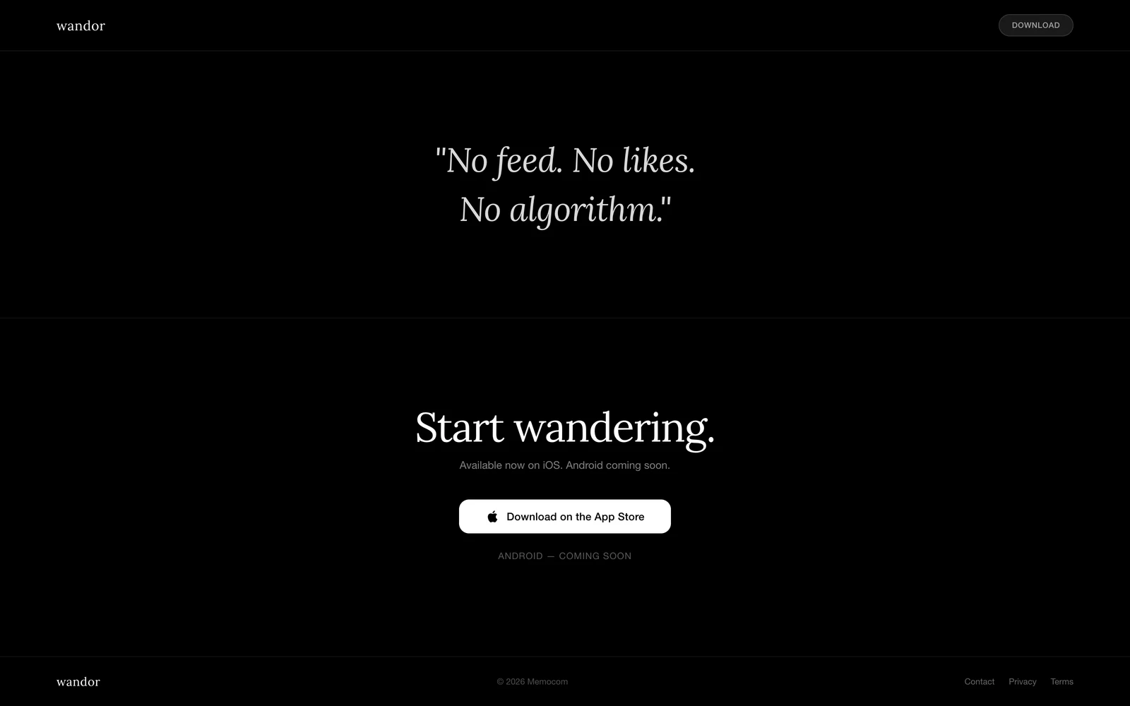 Bottom screenshot of Wandor.app