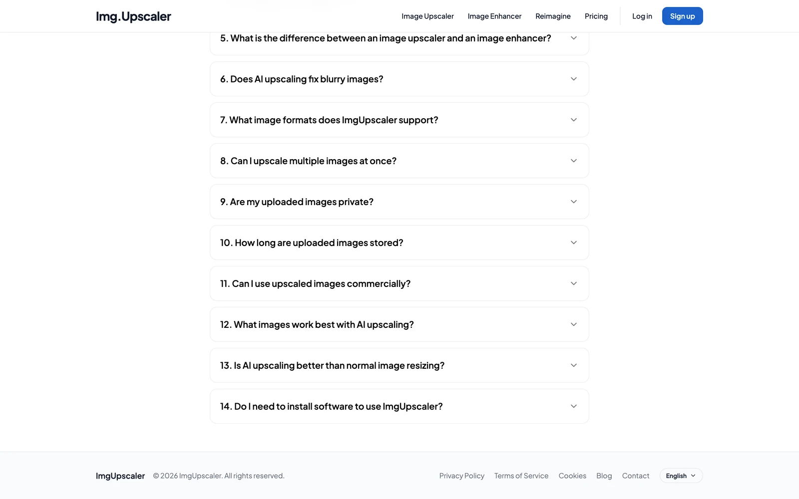Bottom screenshot of ImgUpscaler.com