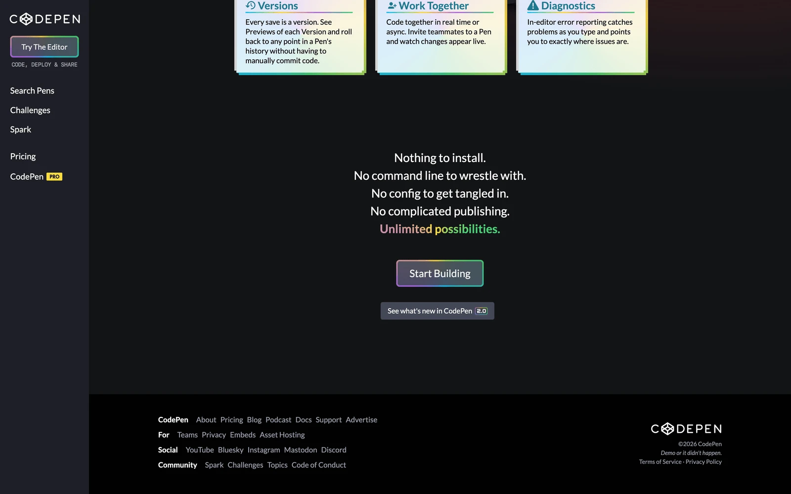 Bottom screenshot of CodePen.io