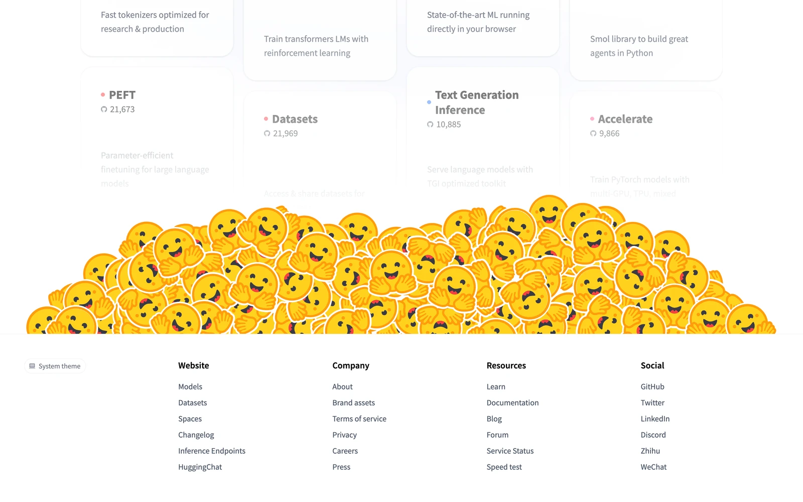 Bottom screenshot of HuggingFace.co