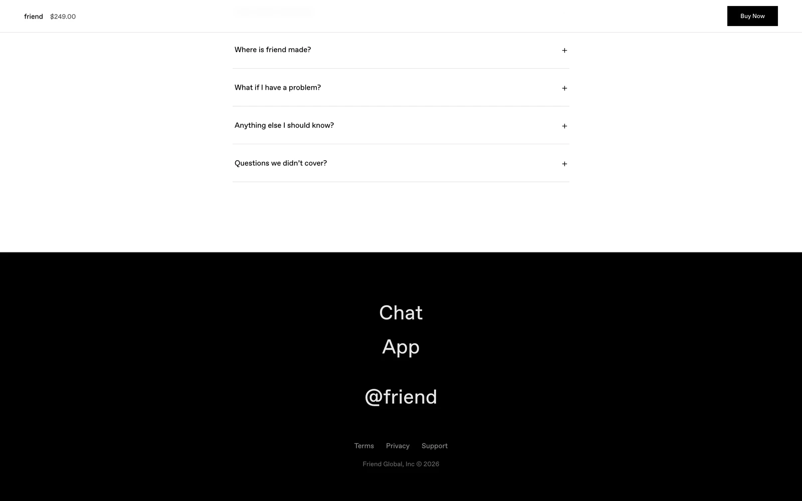 Bottom screenshot of Friend.com
