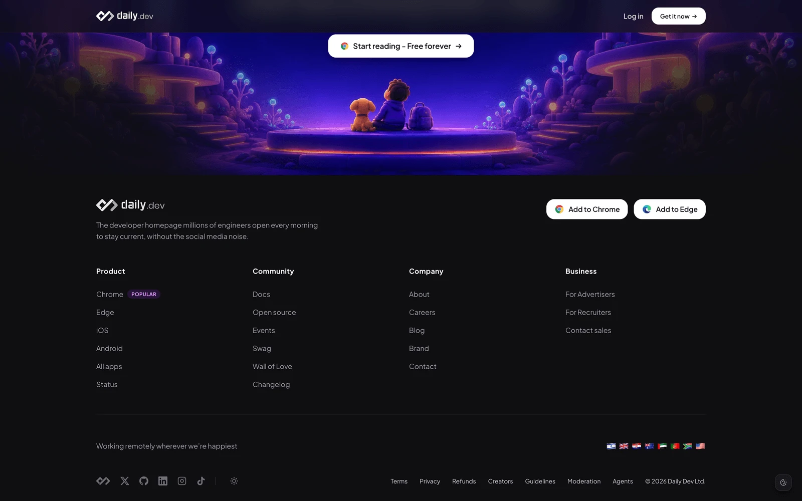 Bottom screenshot of Daily.Dev