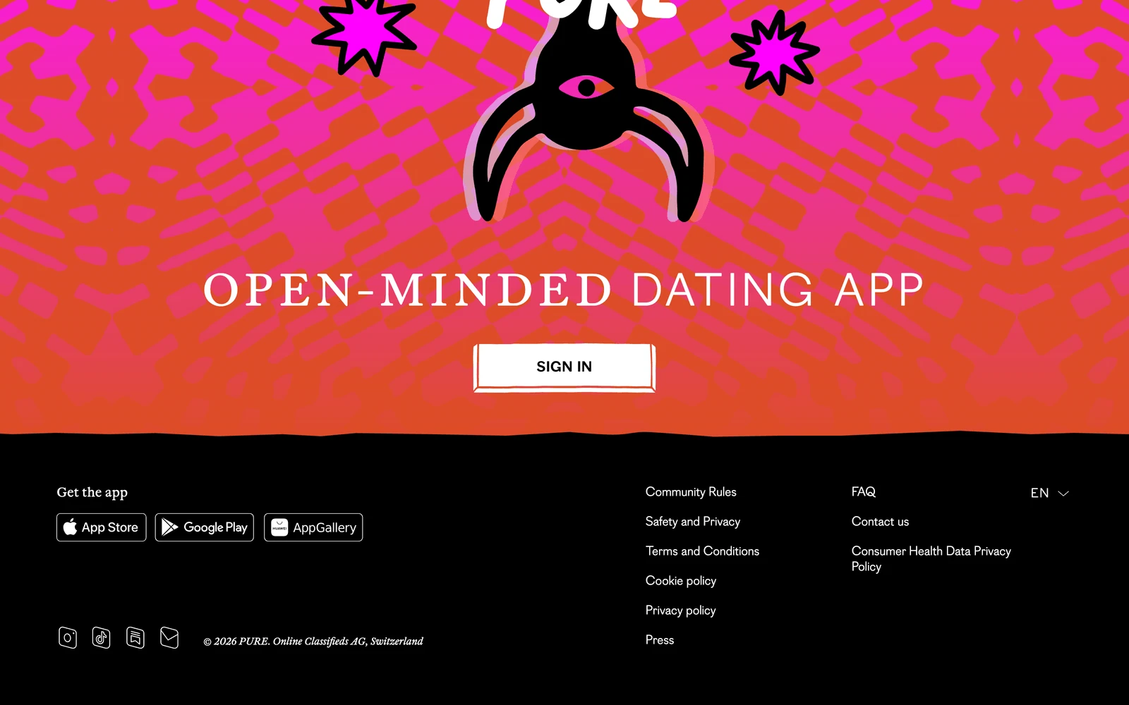 Bottom screenshot of Pure.app