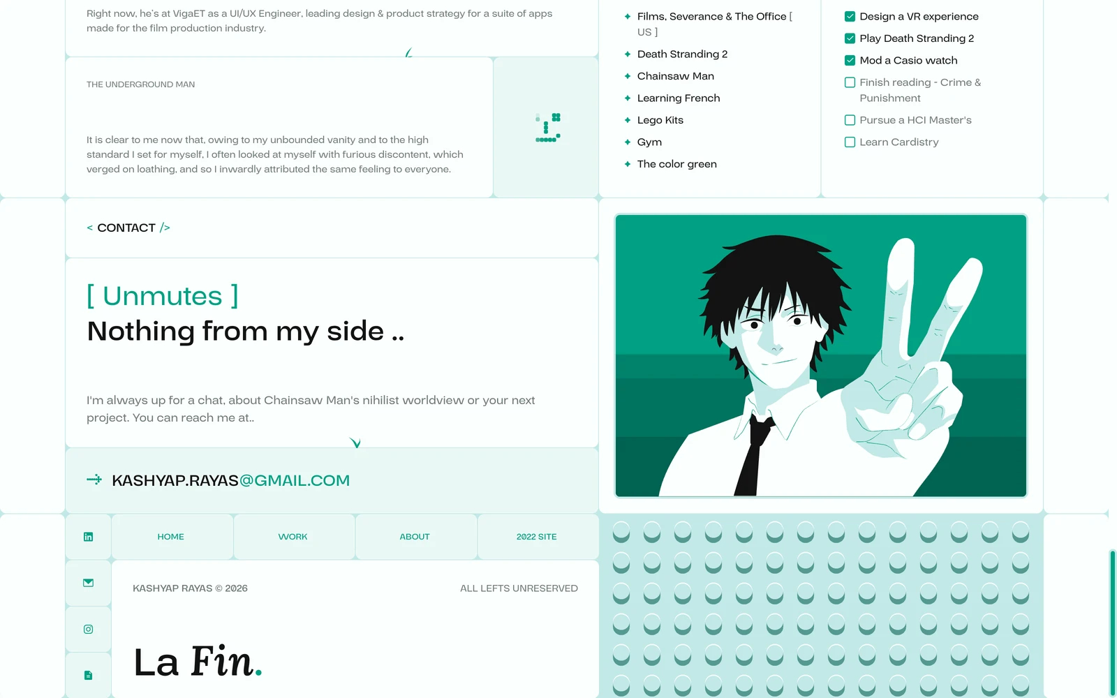 Bottom screenshot of KashyapRayas.com