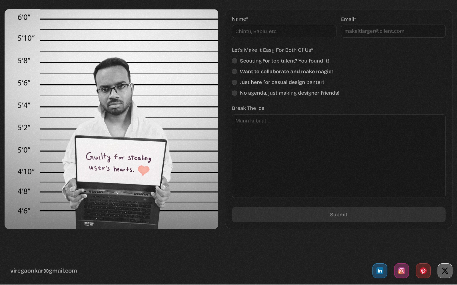 Bottom screenshot of Suraj.work