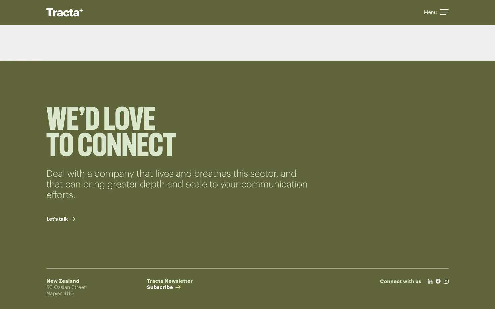 Bottom screenshot of Tracta.co.nz