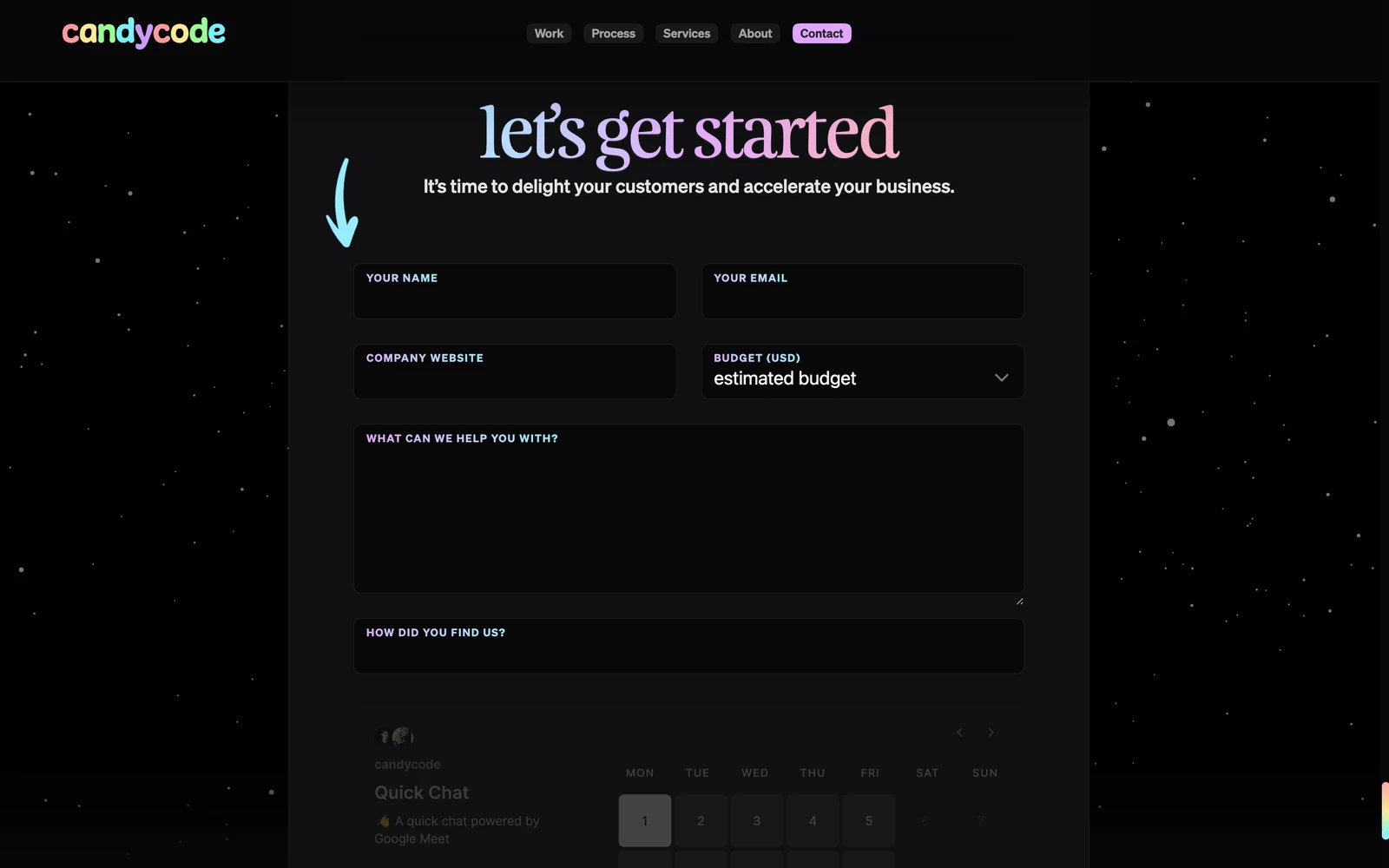 Bottom screenshot of CandyCode.com