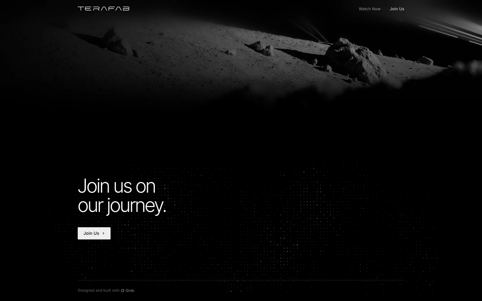 Bottom screenshot of Terafab.AI